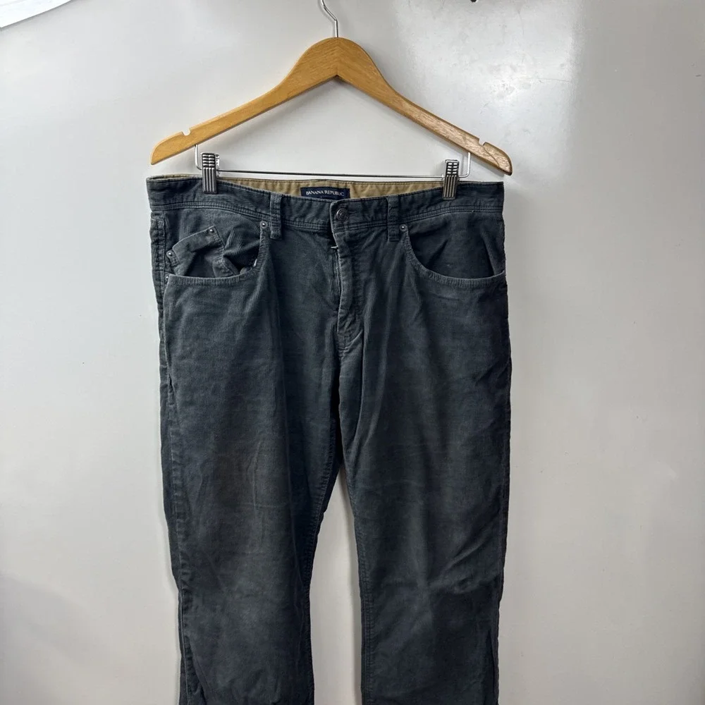 Banana Republic Men's 5-Pocket Corduroy Jeans  34x32 Black Preppy Classic Casual